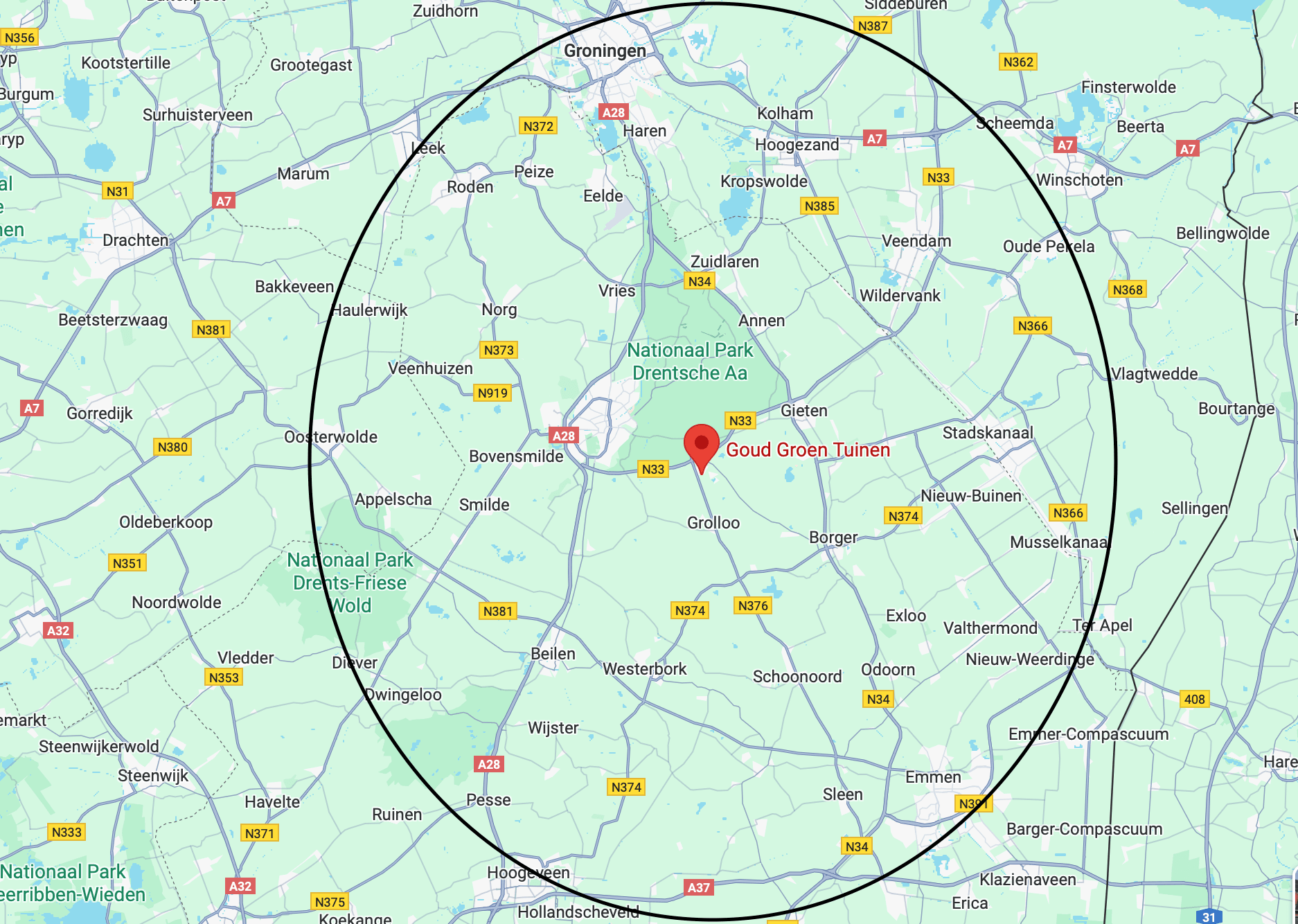 werkgebied Goud Groen Tuinen